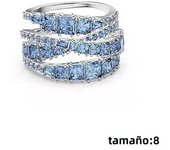 2024 Hot Selling Fashion New Jewelry White Gold Ring Exquisite Spiral Element Shape Ladies Romantic Luxury High Jewelry Gift