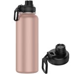 Botella Termo de Acero Inoxidable 550ml Deportiva (10 Colores) - Botella de Agua Térmica Reutilizable  Sin BPA  Mantiene 24H Frio / 12H Calor  Termo y Hermética - Doble Pared a Prueba de Fugas (YD550 999)
