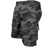 2024Summer Men Fahison Military Cargo Shorts Men's Cargo Work Shorts Military Style Straight Work Pocket Elasticated Short Pants