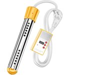 Caldera de Agua de Alta Potencia, Calentador de Agua de Inmersión, Calentador de Piscina with Apagado Automático, Calentador de Balde Sumergible with Protección de Acero Inoxide 220V