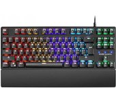 Mars gaming mkxtkl teclado mecanico - diseño tkl compacto - iluminacion rgb multiefectos - switches outemu sq - reposamuñecas ergonomico extraible - color negro