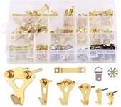 Kit de Ganchos de Imagen de 160 piezas, Colgante de Imagen de trabajo pesado, Perches de Marco de imagen con clavos para la