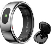 New R08 Smart Ring With Charging Case Smart Touch Screen Health Monitor Sports Fitness Tracker IP68 5ATM Waterproof Smart Ring