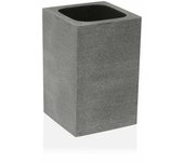Portacepillos de Dientes Versa Slate Resina (7,2 x 11,2 x 7,2 cm)