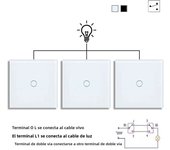 2way 3way 1gang Touch Switch Wall Light Switches No Neutral Wire 240V No Wifi For Staircase Bedside Switches Bedroom