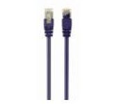 CABLE RED S-FTP GEMBIRD CAT 6A LSZH VIOLETA 0,5 M