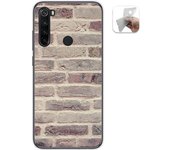 Tumundosmartphone Funda Gel Tpu para Xiaomi Redmi Note 8T diseño Ladrillo 01 Dibujos