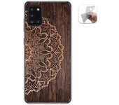 Tumundosmartphone Funda Gel Tpu para Samsung Galaxy A31 diseño Madera 06 Dibujos