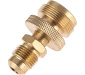1lb tanque de propano Cansiter regulador adaptador de conexión a 3/8 macho llamarada (5/8 "-18UNF) rosca