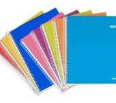 Ancor Classic Stripes Cuaderno Espiral Tamaño Folio Cuadriculado 80 Hojas