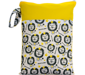 Biai hermoso patrón poliéster bebé impermeable traje de baño bolsa doble bolsillo bebé pañal seco MINI BOLSA húmeda pañal bolsa 25*35