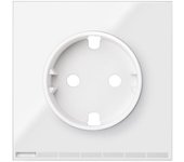 SIMON 100 - Tapa enchufe IO blanco brillo 10002041-130