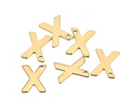 30pcs Stainless Steel Gold Color A-Z 26 Letter Pendant Alphabet Charms Pendant for DIY Jewelry Making Earrings Bracelet Necklace