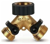 Grifo Doble para Lavadora en Y | Conector de Manguera de Agua de 2 Vías