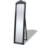 vidaXL Espejo de Pie Estilo Barroco 160x40 cm Espejo Cuerpo Entero Color Blanco,  Negro,  Plateado y mas