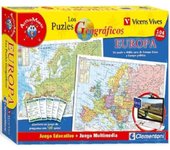 Clementoni Puzzle Educativo Mapa Europa | Juego Multimedia