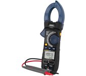 PCE Instruments Pinza amperimétrica con medición del valor efectivo real / Mediciones: corriente, tensión, temperatura / Interfaz Bluetooth / Carcasa engomada / Función HOLD / Desconexión automática / Diámetro conducto máx. 48 mm PCE-DC 50
