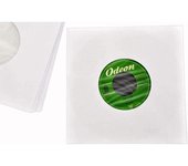 50 Fundas Interiores de Papel + Antiestático para Discos de Vinilo Singles 7" (los Discos pequeños) / Marca Cuidatumusica - Ref.4008