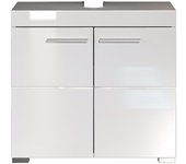 Mueble Bajo Amanda fregadero, Agomerado de Melamina, Blanco, 60x56x34 cm