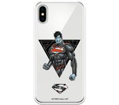 Funda original compatible con iPhone X o XS con un diseño de JL Superman Triangular