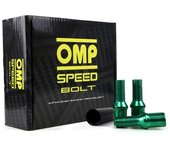 Set Tuercas OMP 27 mm Verde 20 uds M12 x 1,50