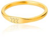 Anillo digital simple para hombres y mujeres, anillo de acero inoxidable 111 999, anillo digital de ángel