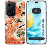 Tumundosmartphone Funda Silicona para Huawei Honor 200 Lite 5G diseño Mármol 12 Dibujos
