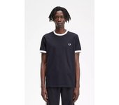 Fred Perry Camiseta Hombre M4620 Cinta Negra     Camiseta hombre