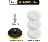 5 Piece 3/4/5 Inch Polishing Set Car GadgetsCar Polishing PadCar Wax Sponge Disc Wool WheelCar Paint Care Polishing Pad