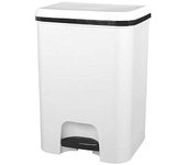 Cubo de Basura con Pedal Com-Fort House 26 Litros Blanco