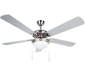 Ventilador de techo con luz Orbegozo CP 83132, 5 aspas, 3 velocidades, 132 cm de diámetro, 60 W