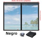 Magnetic Window Screen, Screen Door Mesh Window Screen Curtain, Magnetic Closing Door Screen to Keep Bugs Out, Black