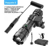 Super Flashlights Torches Ultra Powerful Flashlight USB Rechargeable Flash Light Night Scout Lights LED Zoom Tactical Lantern