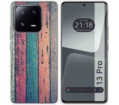 Funda Silicona para Xiaomi 13 Pro 5G diseño Madera 10 Dibujos