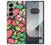 Tumundosmartphone Funda Carcasa Dura para Samsung Galaxy Z Fold 6 5G diseño Flores 02 Dibujos