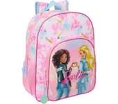 MOCHILA JUNIOR ADAPT.CARRO BARBIE "PAINTERLY"