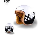Retro 3/4 motorcycle helmet For Harley Cruiser semi-open motorcycle accessories motorcycle helmet retro helmet in winter