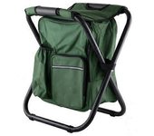 Silla de camping plegable portátil al aire libre Silla de playa de pesca ligera Silla plegable de tubos de acero inoxidable con bolsa de hielo