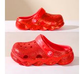 Girls Classic Casual Glitter Clogs, Slip-On Beach Slippers, Non-Slip Garden Clogs Shoes for the Beach
