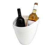Cubitera de vino 4L VINAK para Botellas de Vino y Champagne con Capacidad para 1 o 2 Botellas  Enfriador de Botellas con asa incorporada Resistente y Elegante  Fabricada en Europa