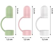 3pcs/Set Replacement Pencil Cap Anti-scratch Pencil Case Sleeve Accessories for Apple Pencil Pen Nib Tip Stylus Accessories