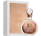 Liababylove te Trae el perfume arabe de mujer Fhakar de lattafa, 100 ml. Color blanco , perfume de Moda llegado de oriente, olor concentrado de larga duracion. Acordes principales afrutados y avainillados.