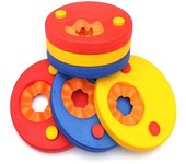 Pack de 6 Brazaletes, Brazaletes de Delfins, Hechos de Espuma, Flotadores para Pool