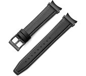Leather Silicone Bands for Samsung Galaxy Watch 4 6 Band Classic 47mm 46mm/Galaxy Watch4 5pro 44mm 40mm No Gaps Bracelet Strap