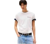 Camiseta de Manga Corta Tommy Hilfiger  para hombre en color blanco