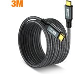 PD100W USB 3.2 20Gbps ThunderBolt 3 Type C to Type C Cable 8K@60Hz USB-C Data Cord For iPhone 15 Pro Max MacBook Samsung 2m 3m