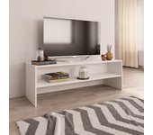vidaXL Mueble para TV madera contrachapada blanco 120x40x40 cm