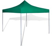 vidaXL Cenador plegable verde 3x3 m