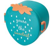 Strawberry Lunch Box Creative Children 3 Compartments Fruits Food Container Lunch Box Office Worker Picnic Packing Lunch Box