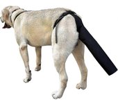 Protector de cola de perro, protector de cola de perro para heridas arnés de perro negro